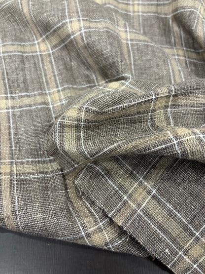 DARIA 033 cotton linen check