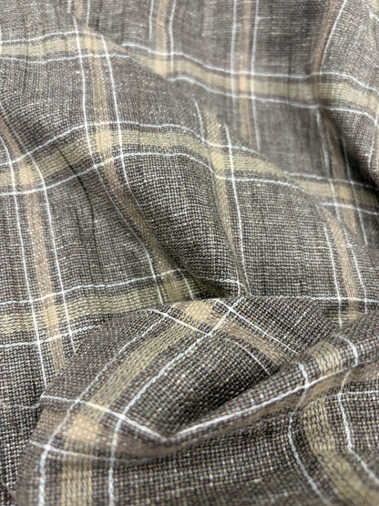 DARIA 033 cotton linen check