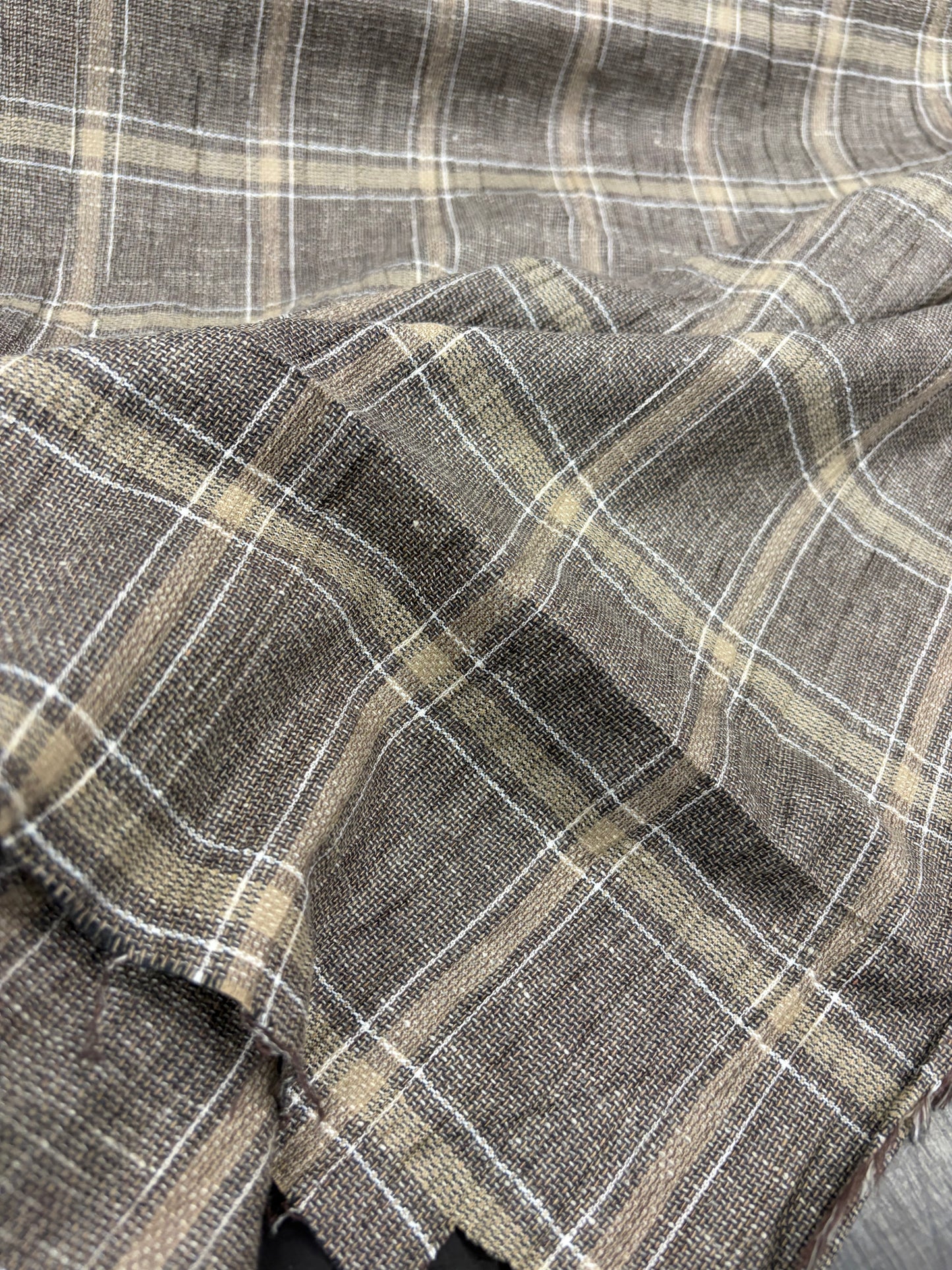 DARIA 033 cotton linen check