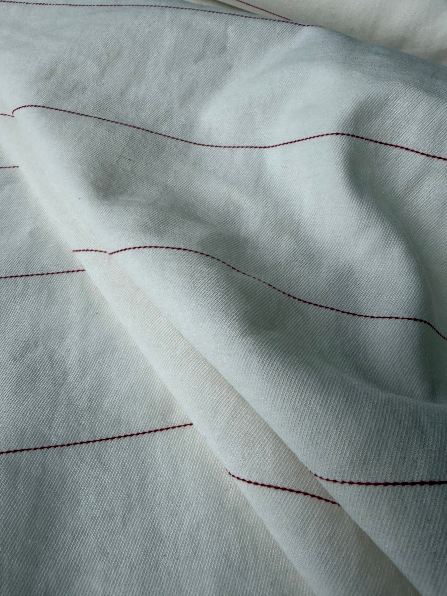 AMI 2.30 linen/viscose suiting stripes