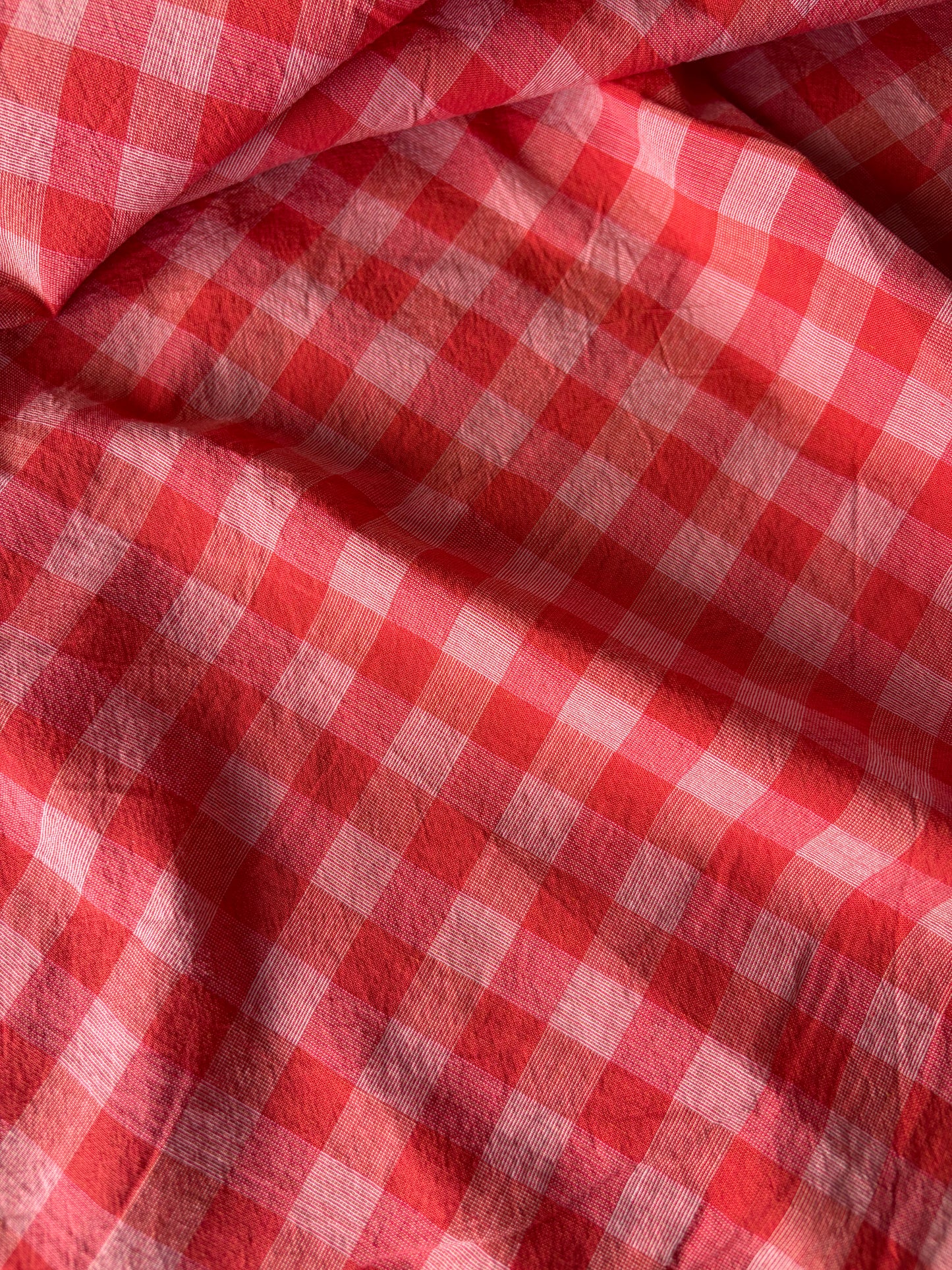 STAN 064 colourwoven cotton check coral