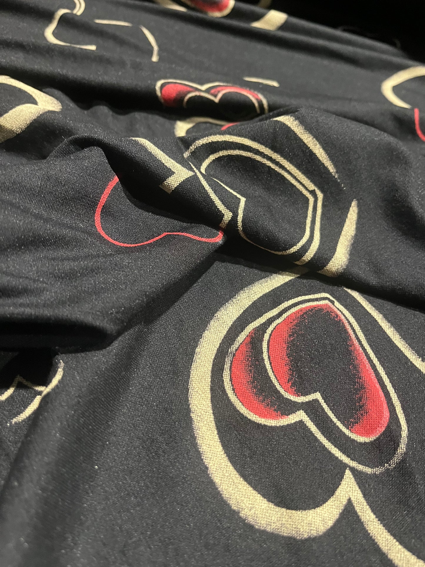 ALBA 008 jersey viscose hearts all over