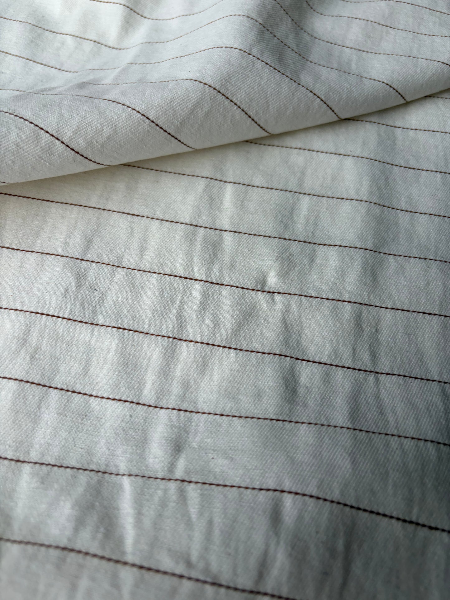 AMI 2.31 linen/viscose suiting stripes