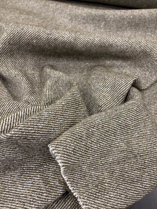 DARIA 036 khaky wool tricotine coat fabric