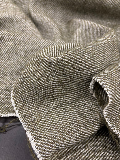DARIA 036 khaky wool tricotine coat fabric