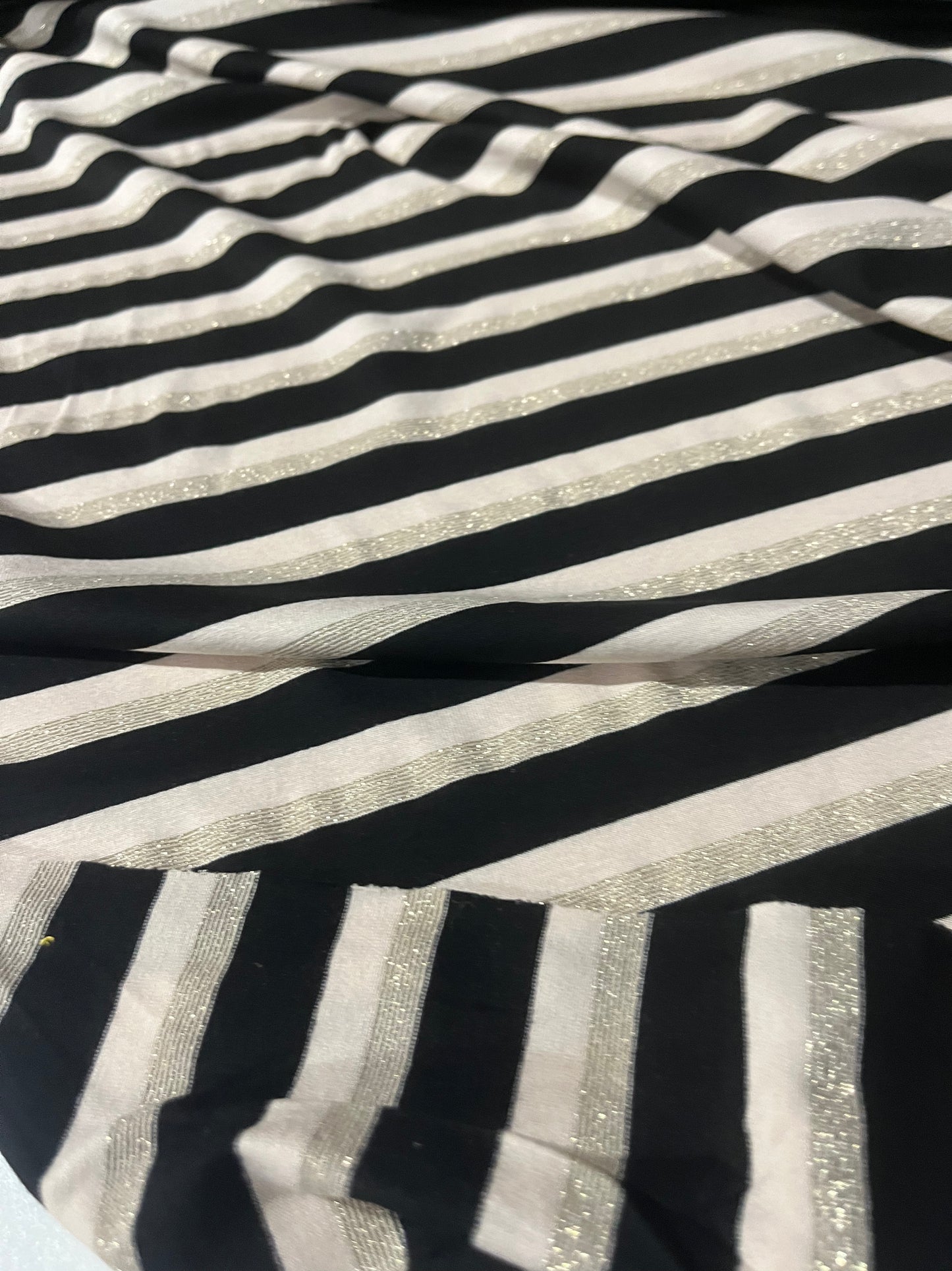 OLGA 002 viscose jersey stripes with lurex