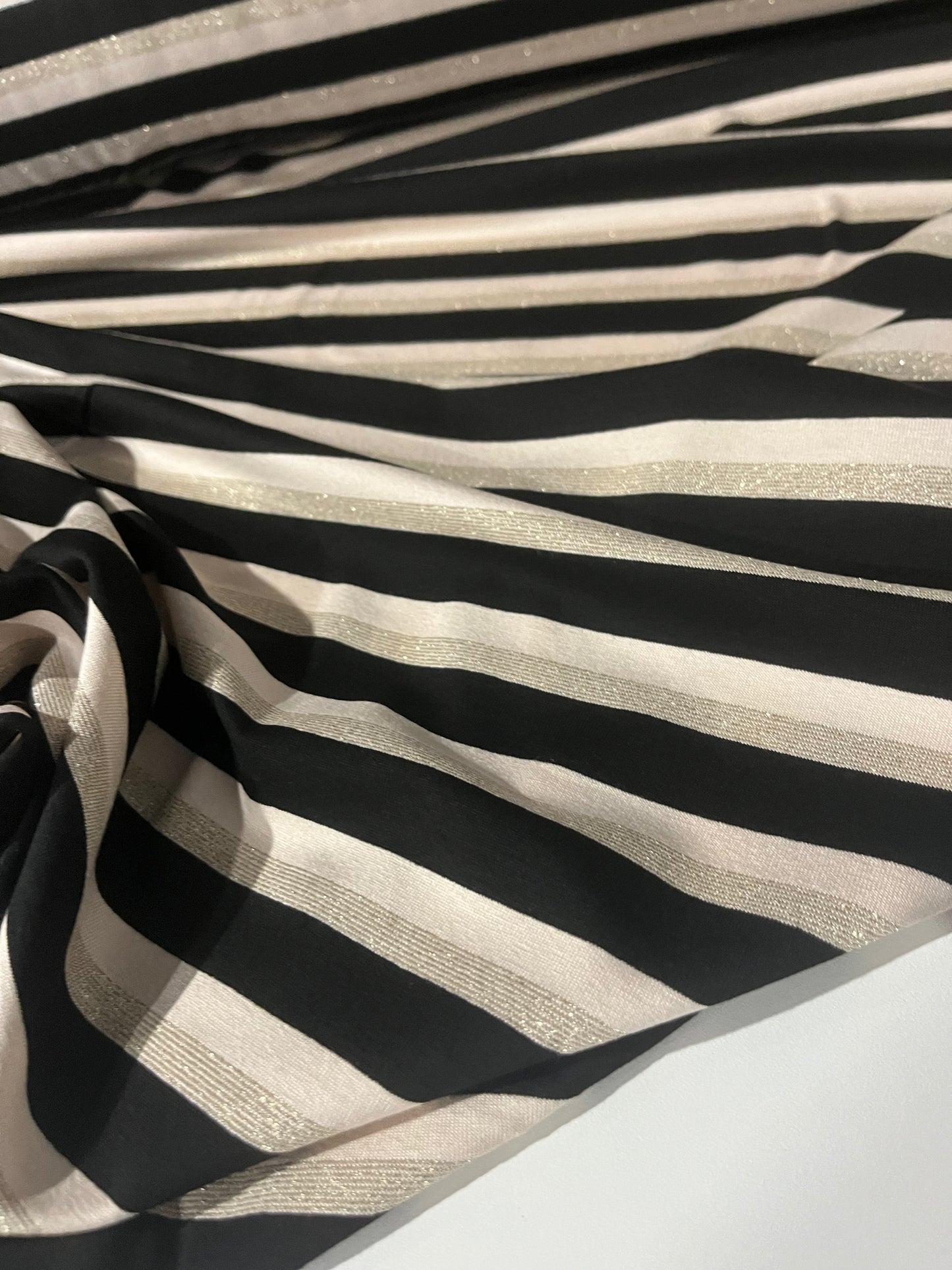 OLGA 002 viscose jersey stripes with lurex