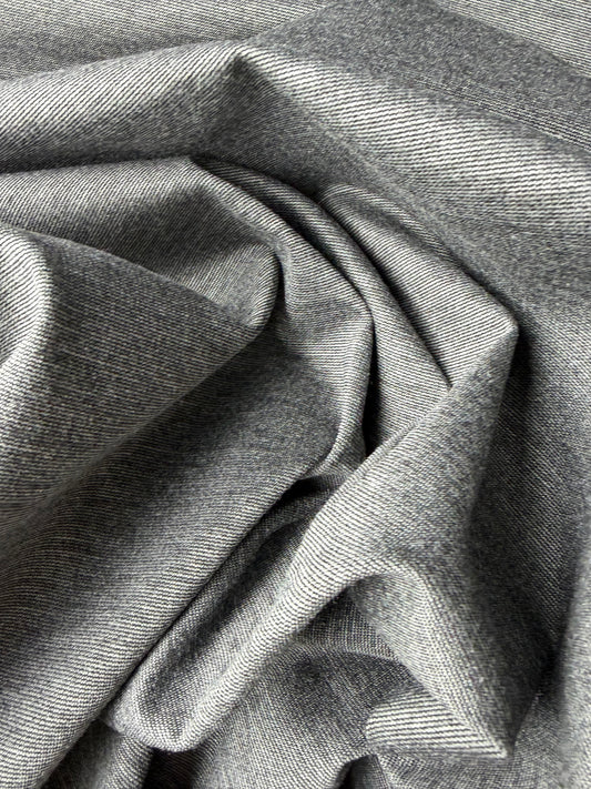 AMI 2.35 grey mélange viscose Punta di Roma jersey