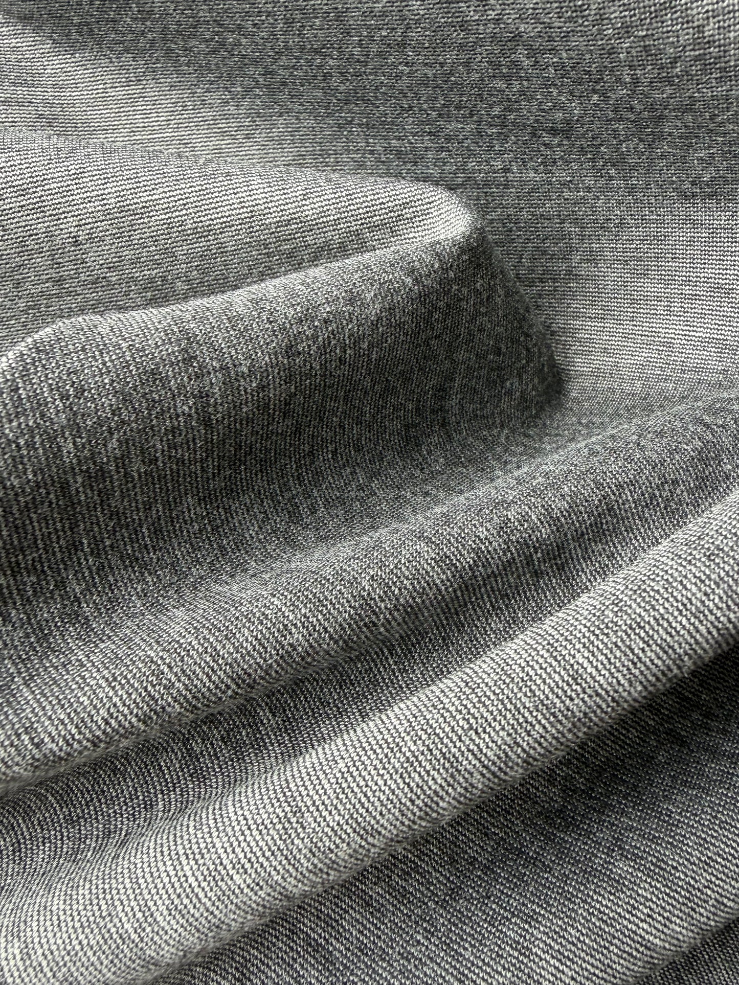 AMI 2.35 grey mélange viscose Punta di Roma jersey