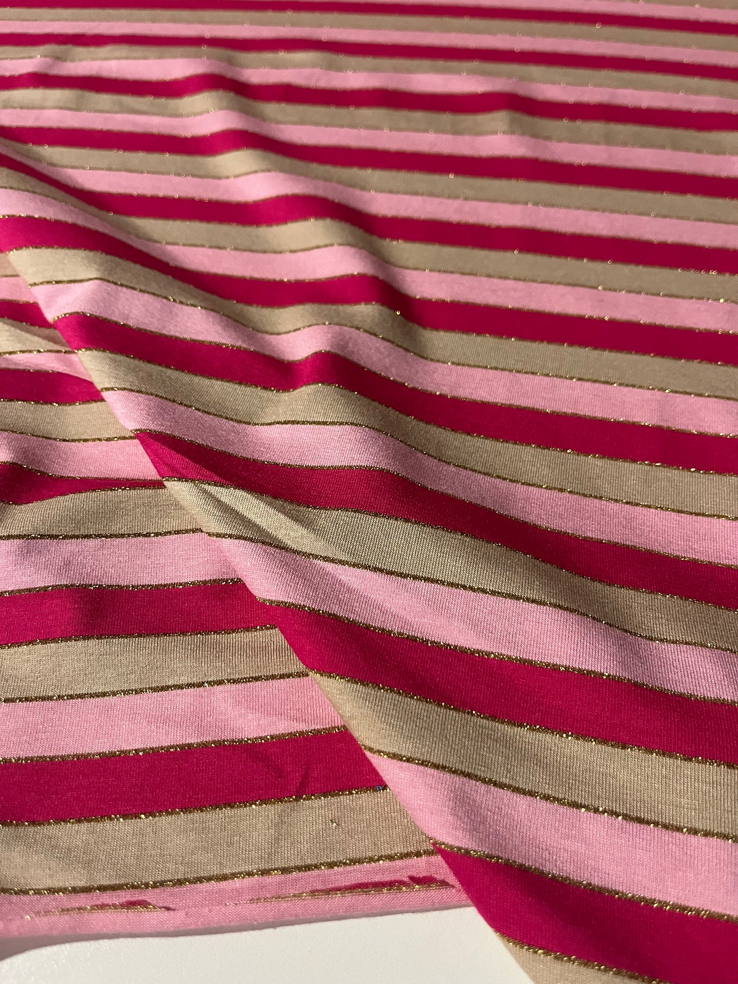 OLGA 004 viscose jersey stripes with lurex