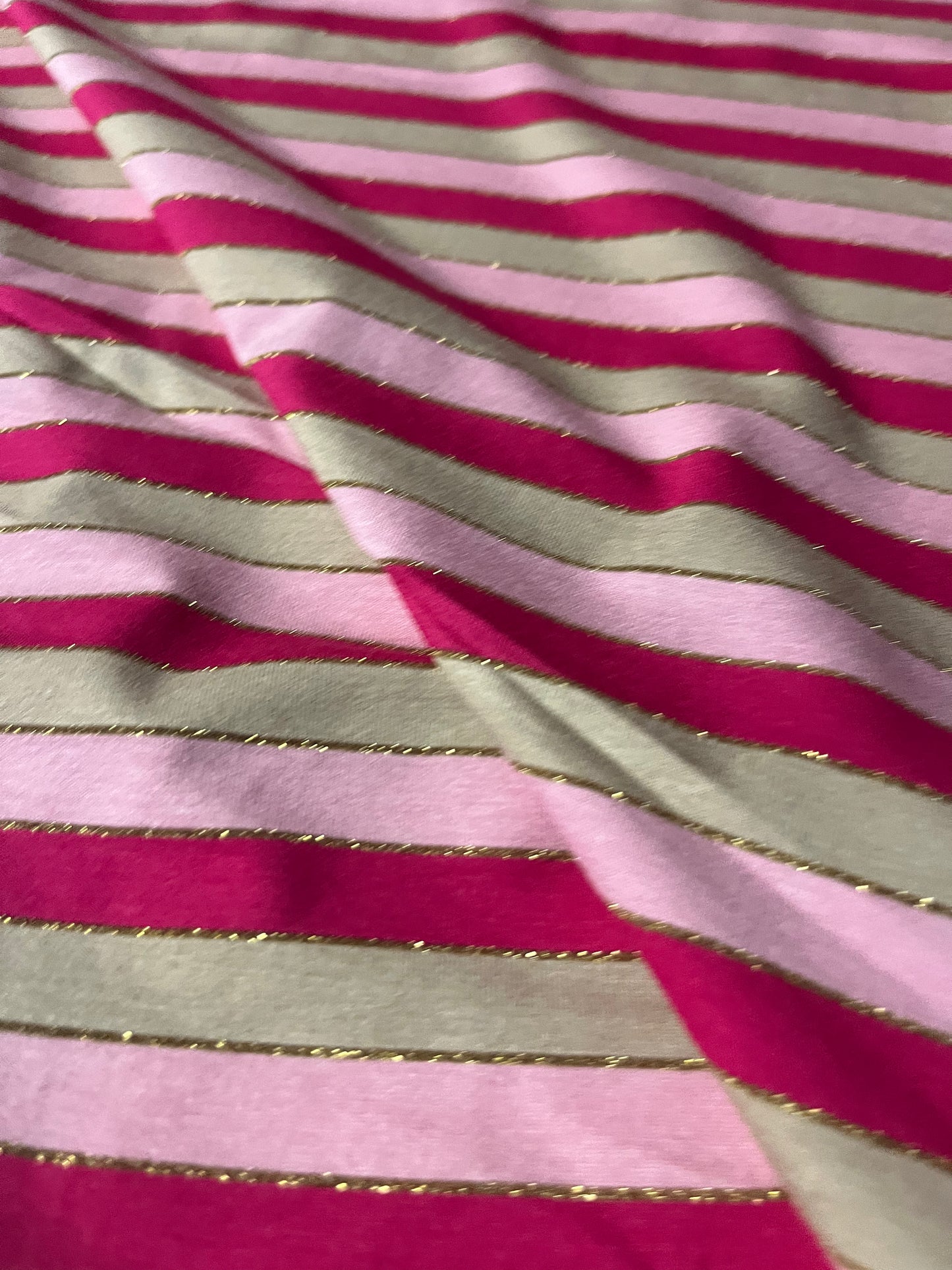 OLGA 004 viscose jersey stripes with lurex