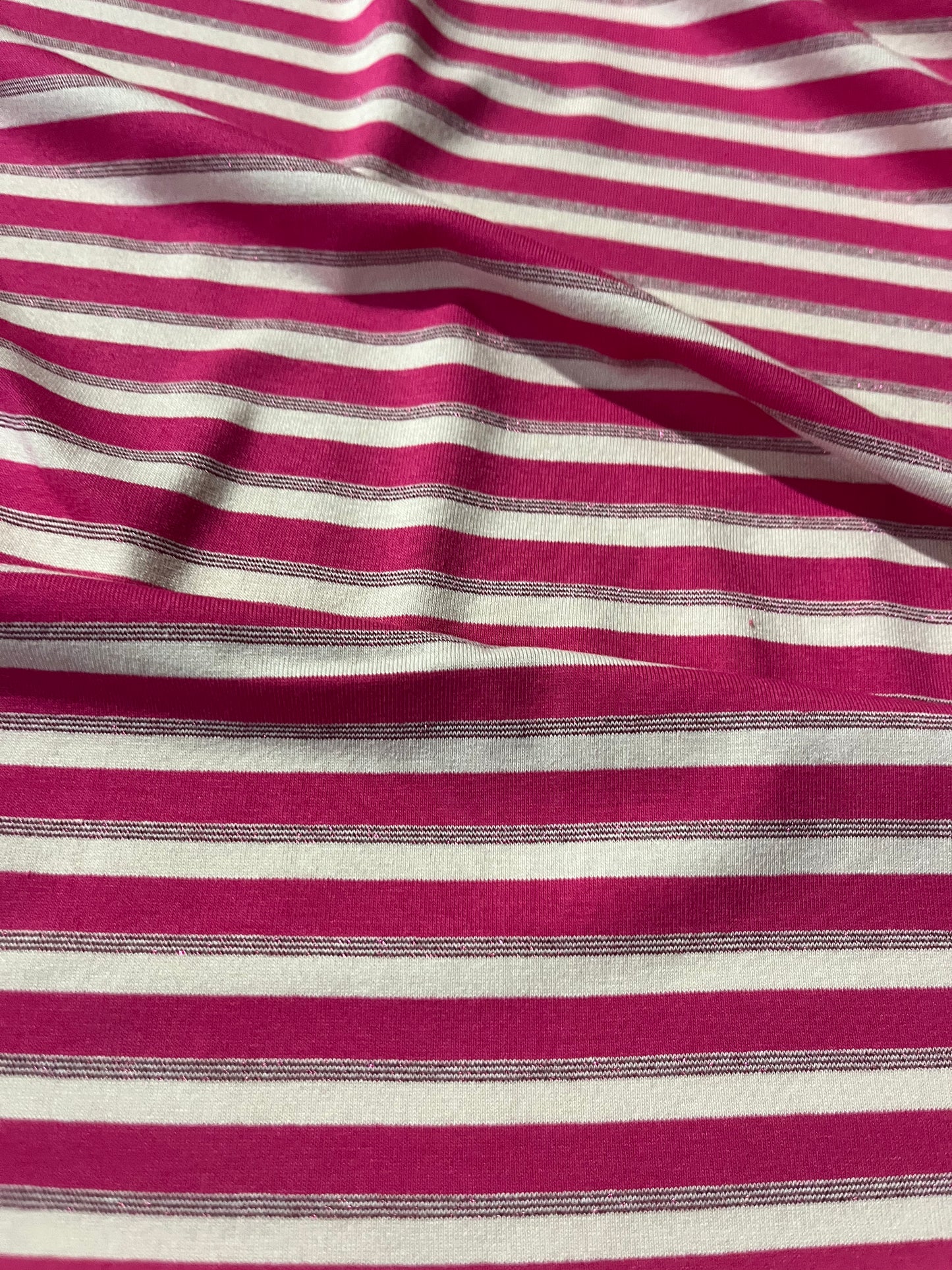 OLGA 005 viscose jersey stripes with lurex