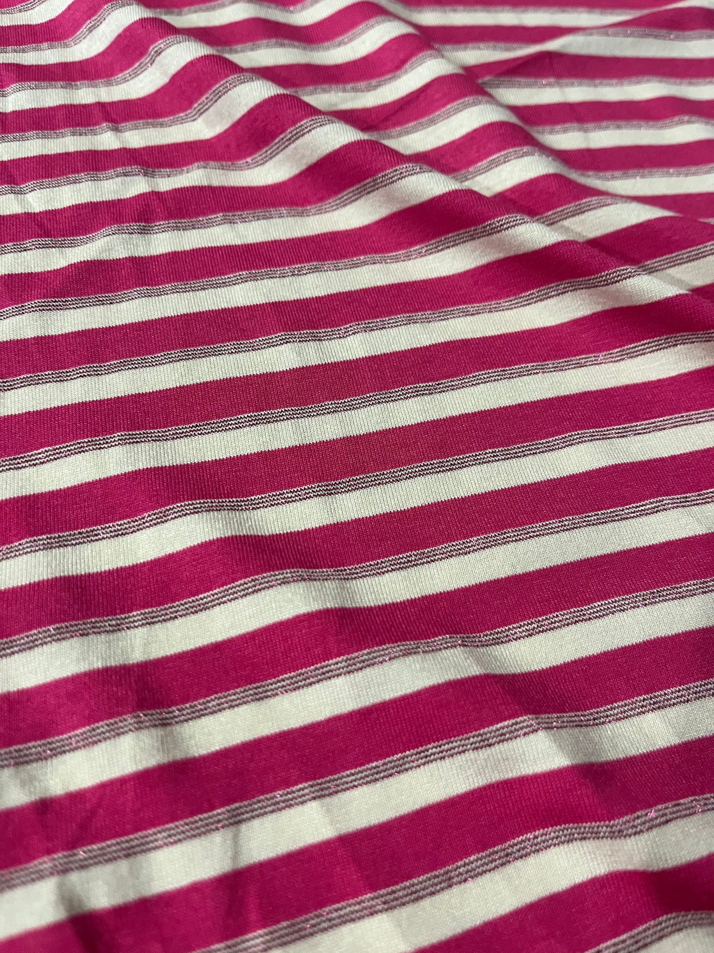 OLGA 005 viscose jersey stripes with lurex