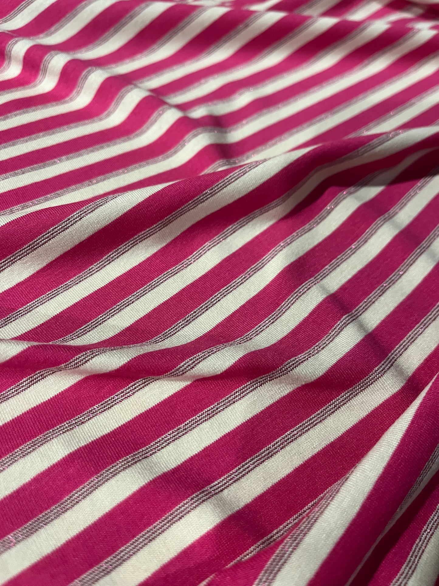 OLGA 005 viscose jersey stripes with lurex