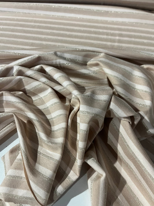 OLGA 006 viscose jersey stripes with lurex