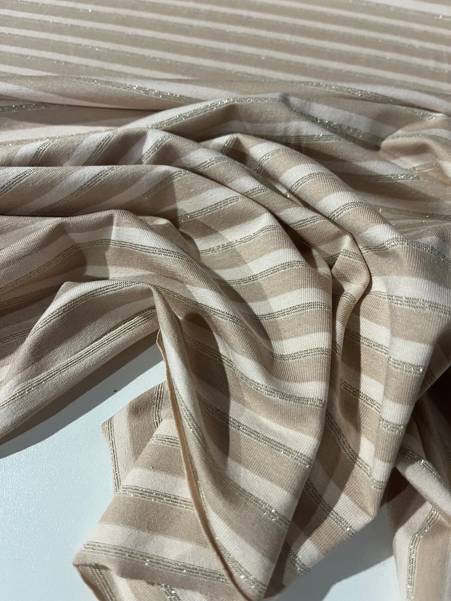 OLGA 006 viscose jersey stripes with lurex