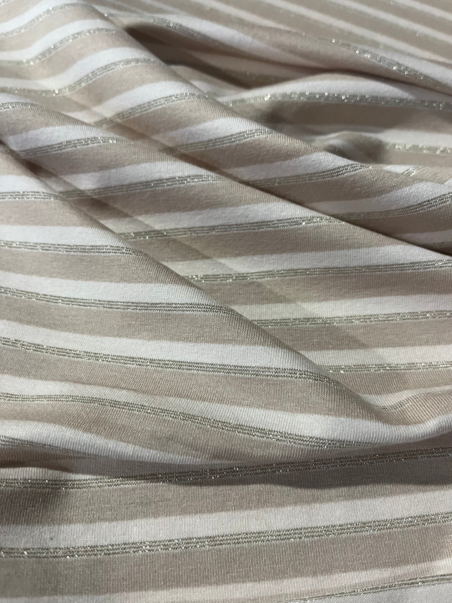 OLGA 006 viscose jersey stripes with lurex