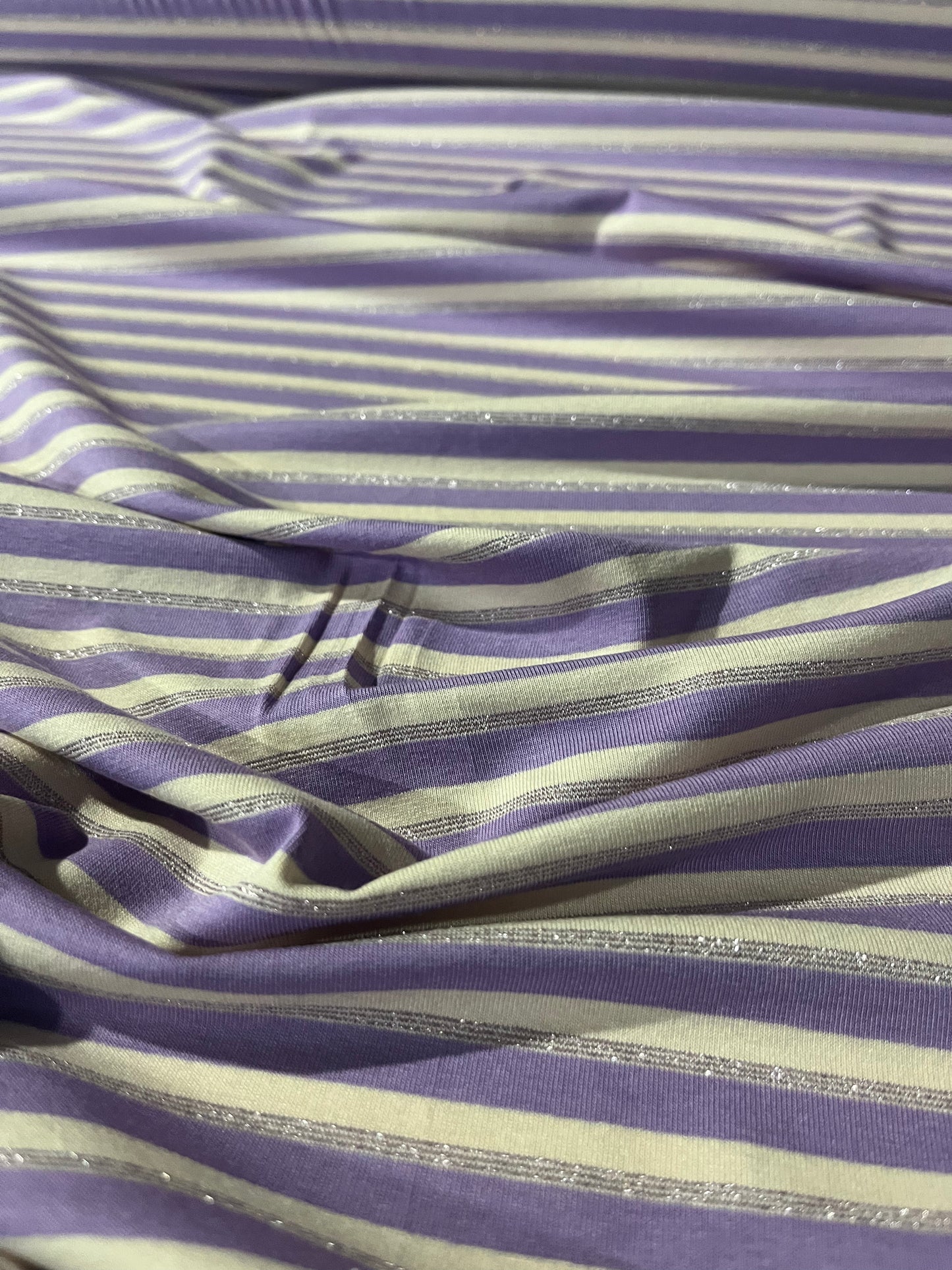 OLGA 007 viscose jersey stripes with lurex