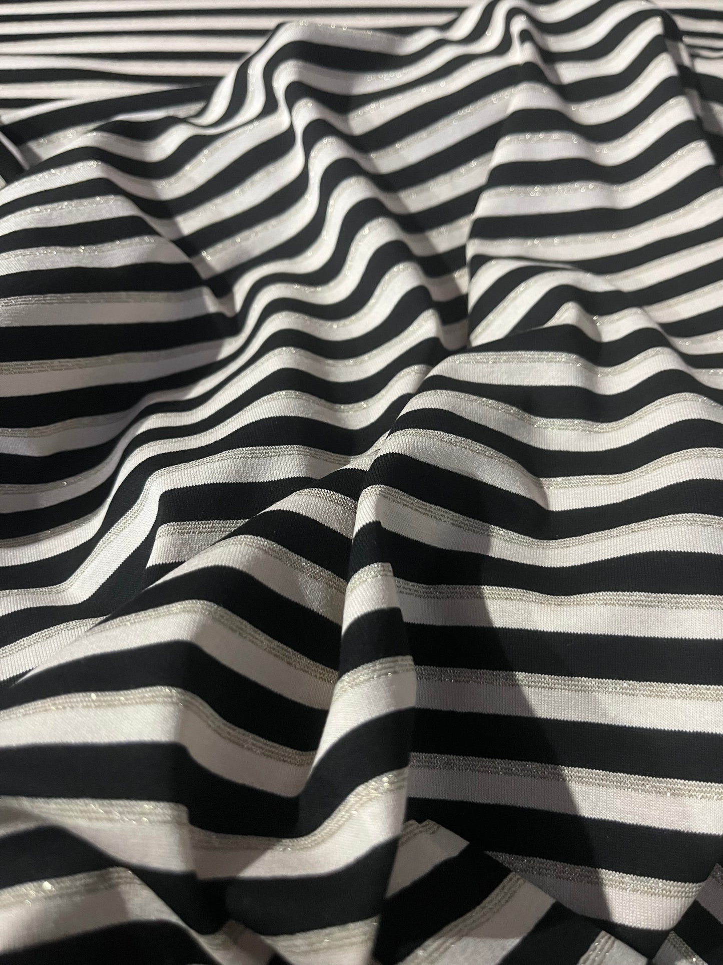 OLGA 008 viscose jersey stripes with lurex