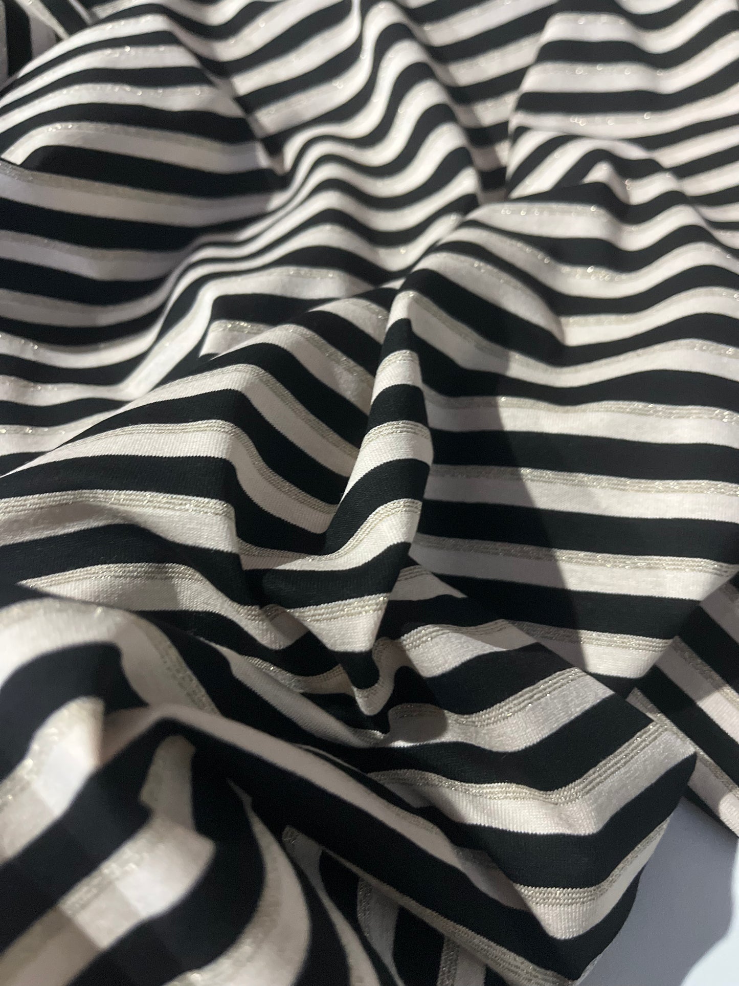 OLGA 008 viscose jersey stripes with lurex