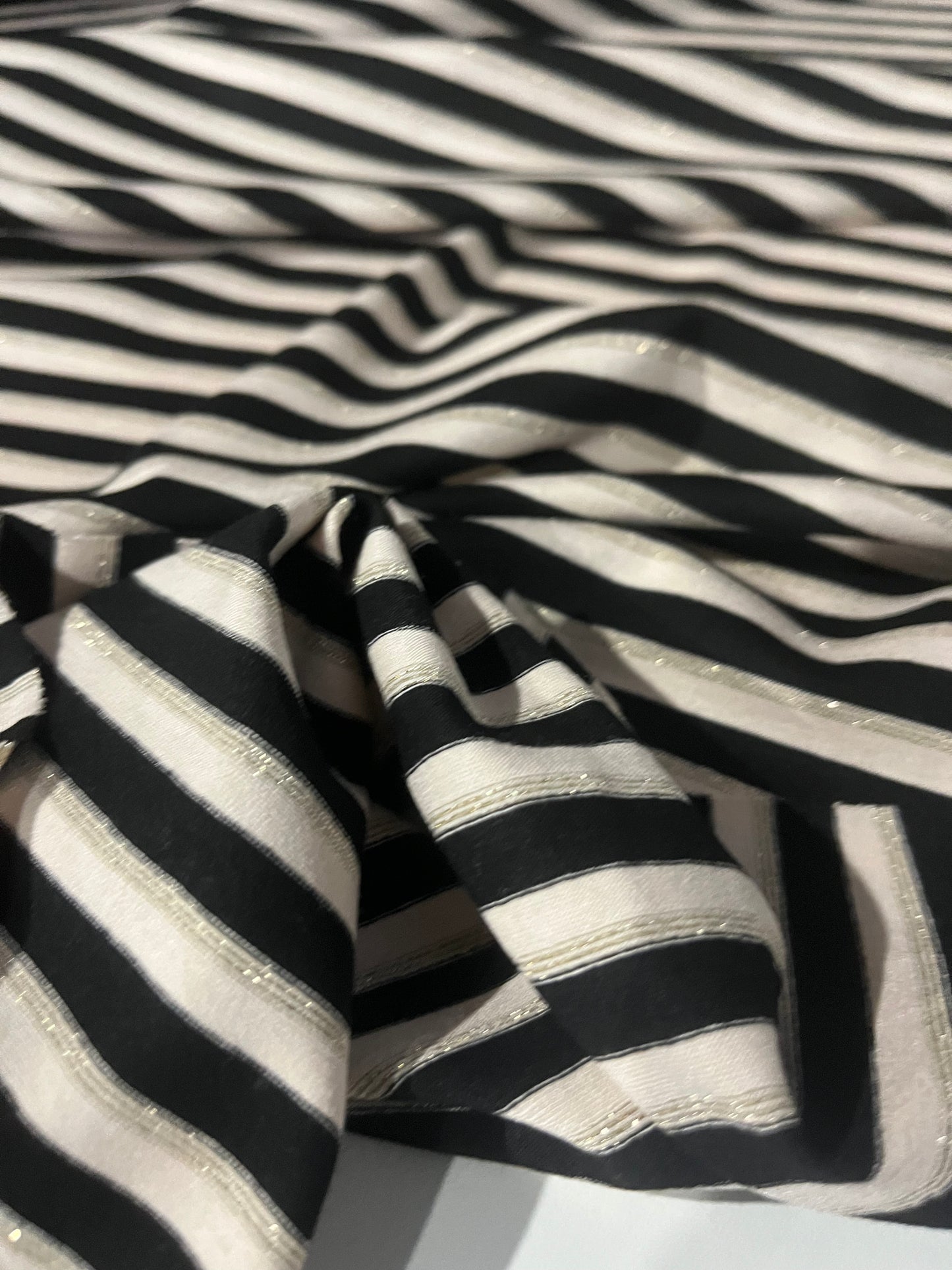 OLGA 008 viscose jersey stripes with lurex