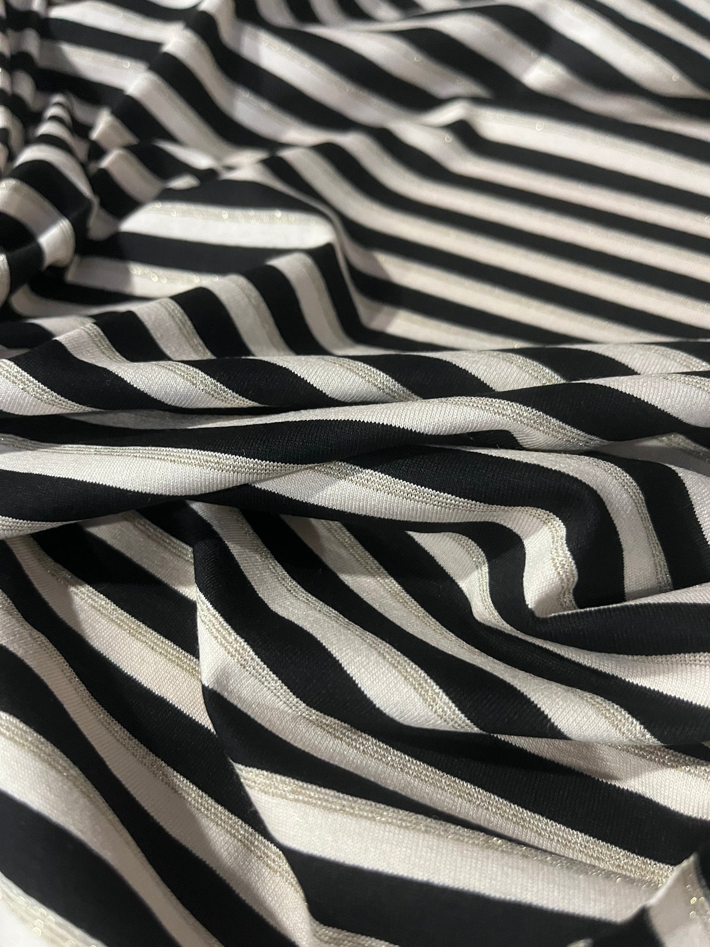 OLGA 008 viscose jersey stripes with lurex