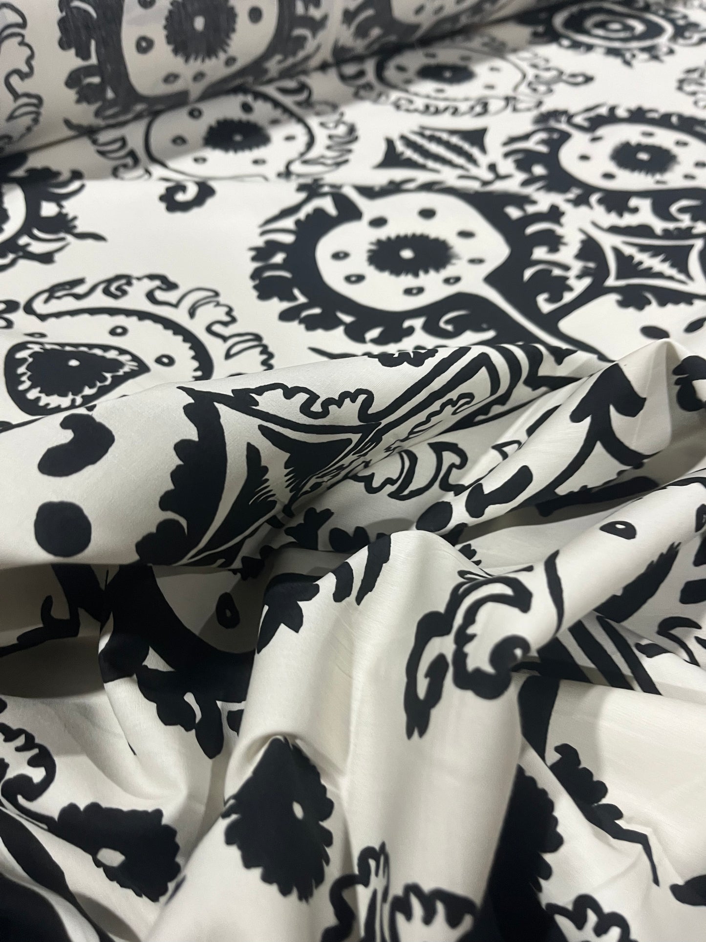 A01 cotton double border ethnical print