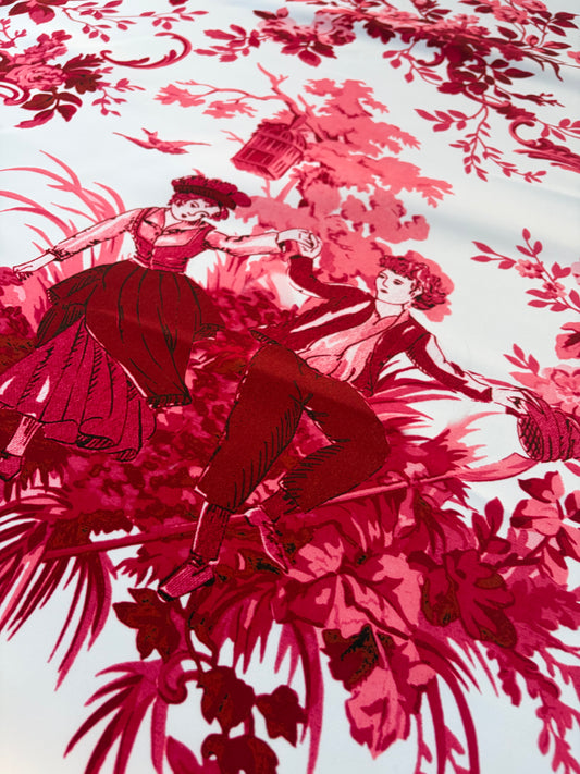 MAXIME 020 heavy satin red