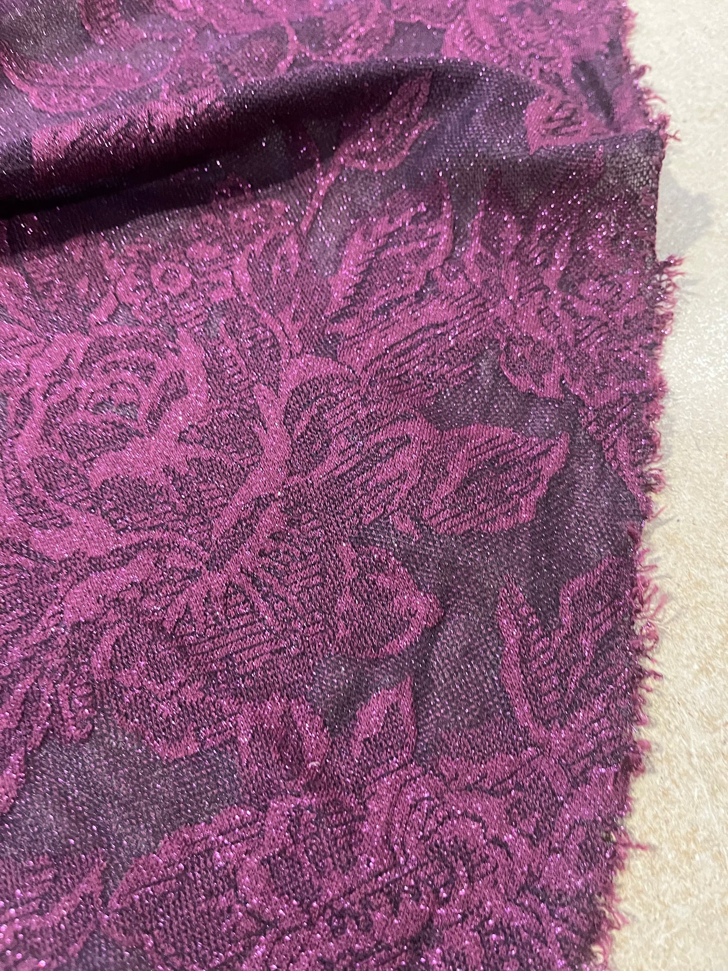 TERRY 011  jersey jacquard burgundy