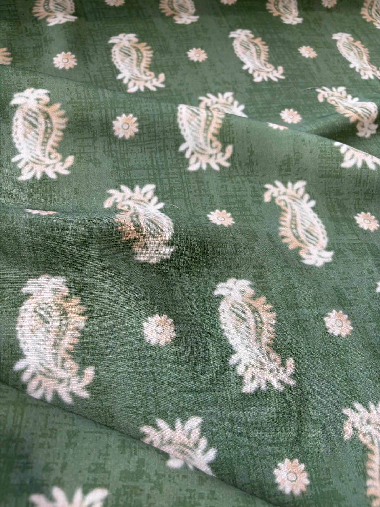 APU 018 double border paisley cotton voile