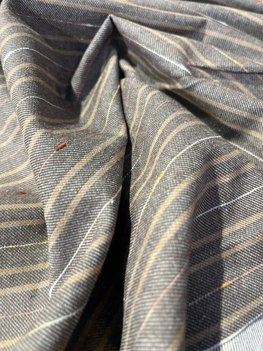 RAOUL 010 coloured denim stripe brown/sand