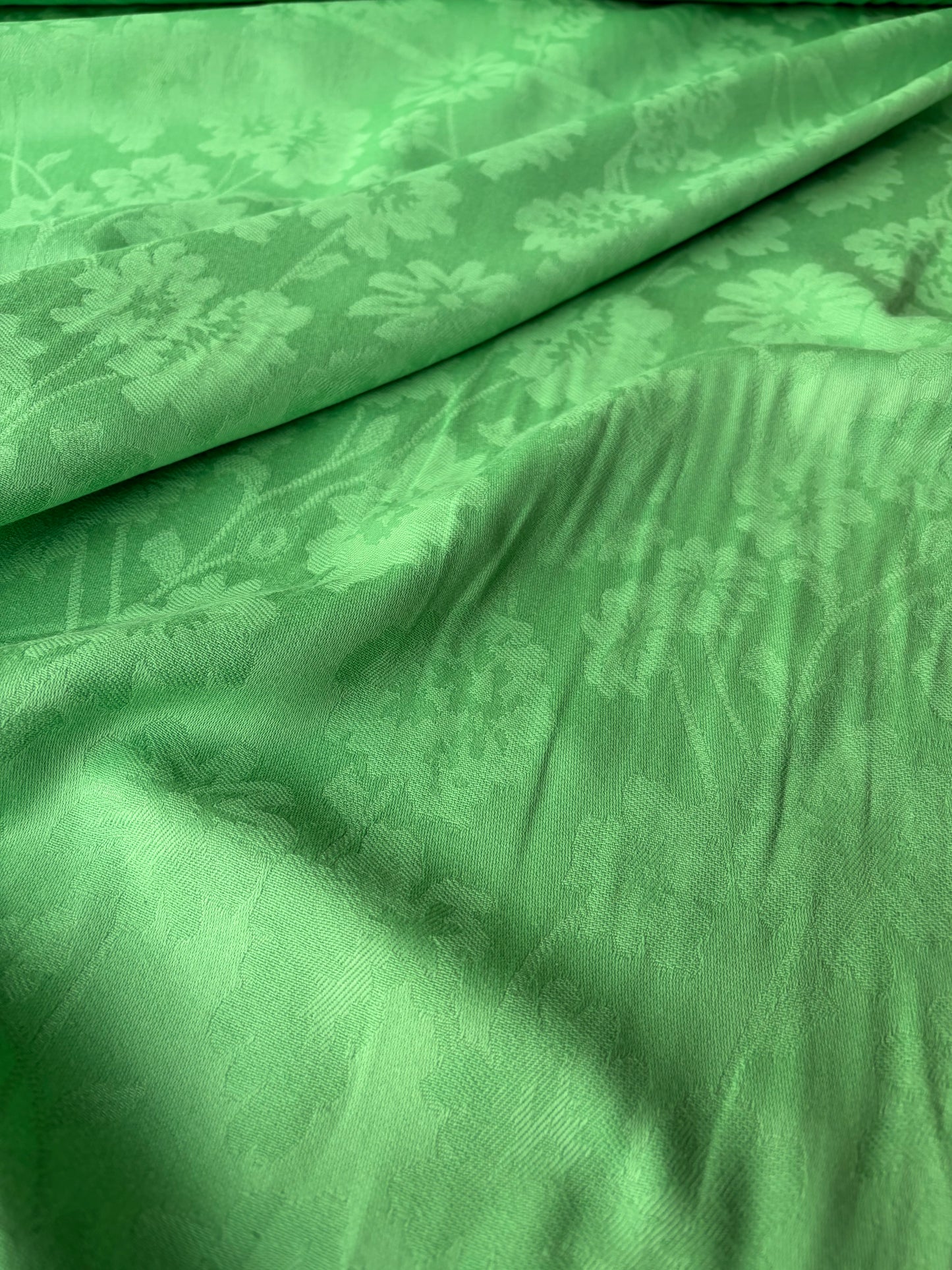 AMBRE 005  cotton jacquard apple green