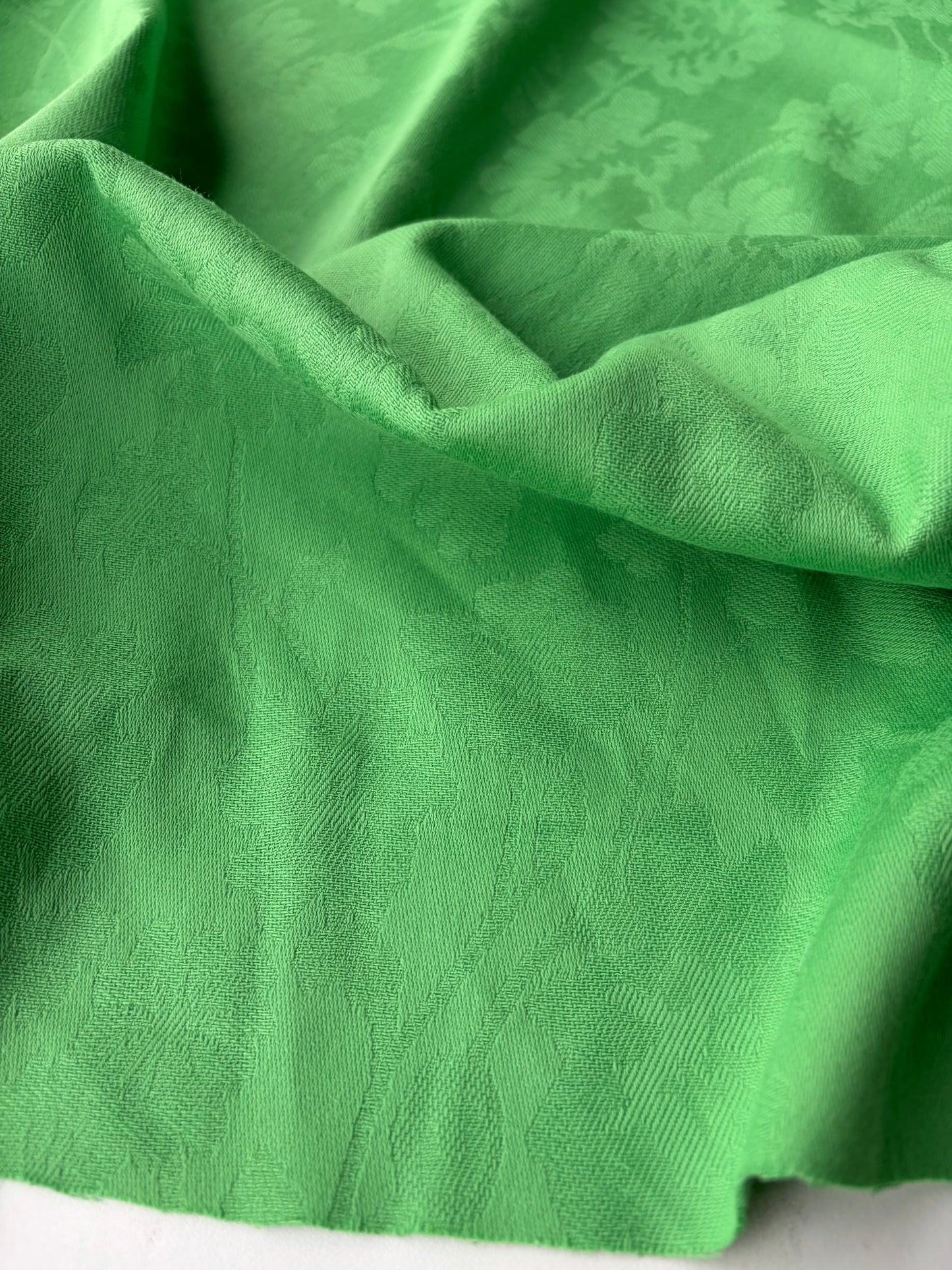 AMBRE 005  cotton jacquard apple green