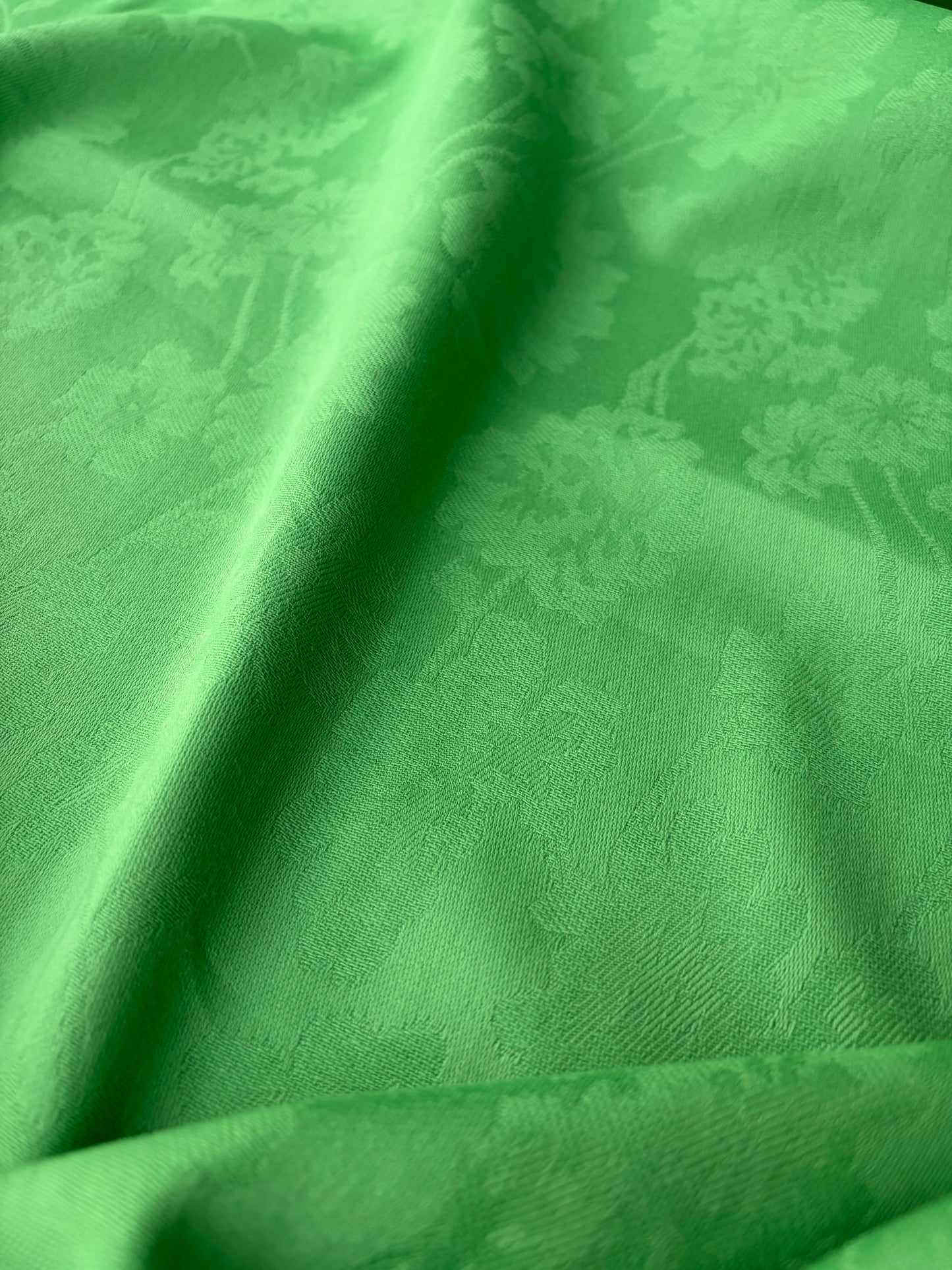 AMBRE 005  cotton jacquard apple green