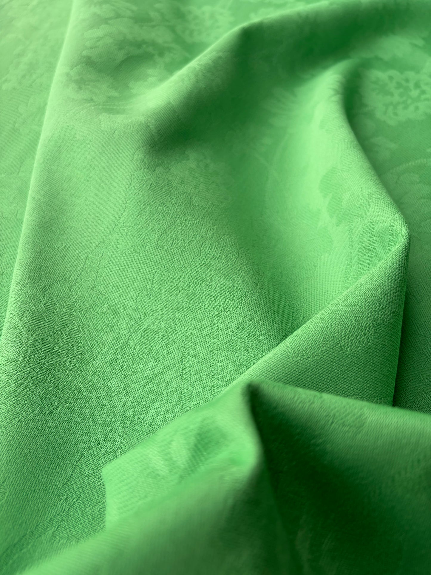 AMBRE 005  cotton jacquard apple green