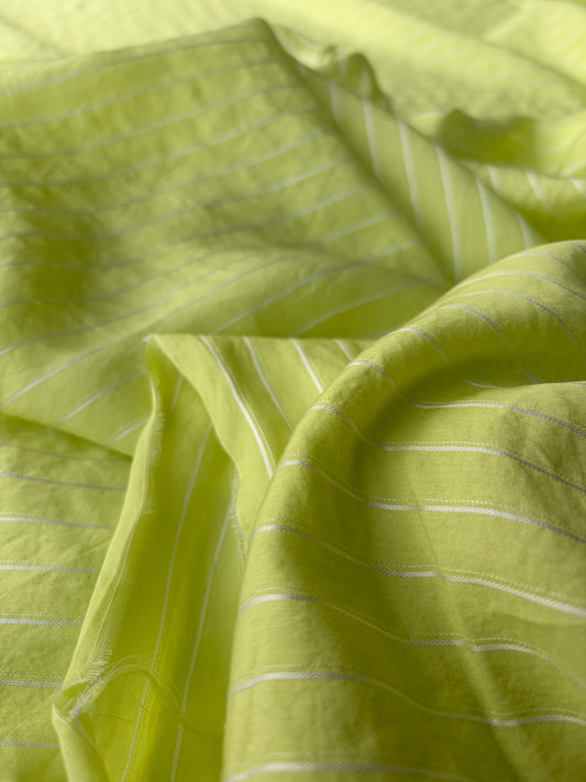 AMBRE 007  viscose voile stripes