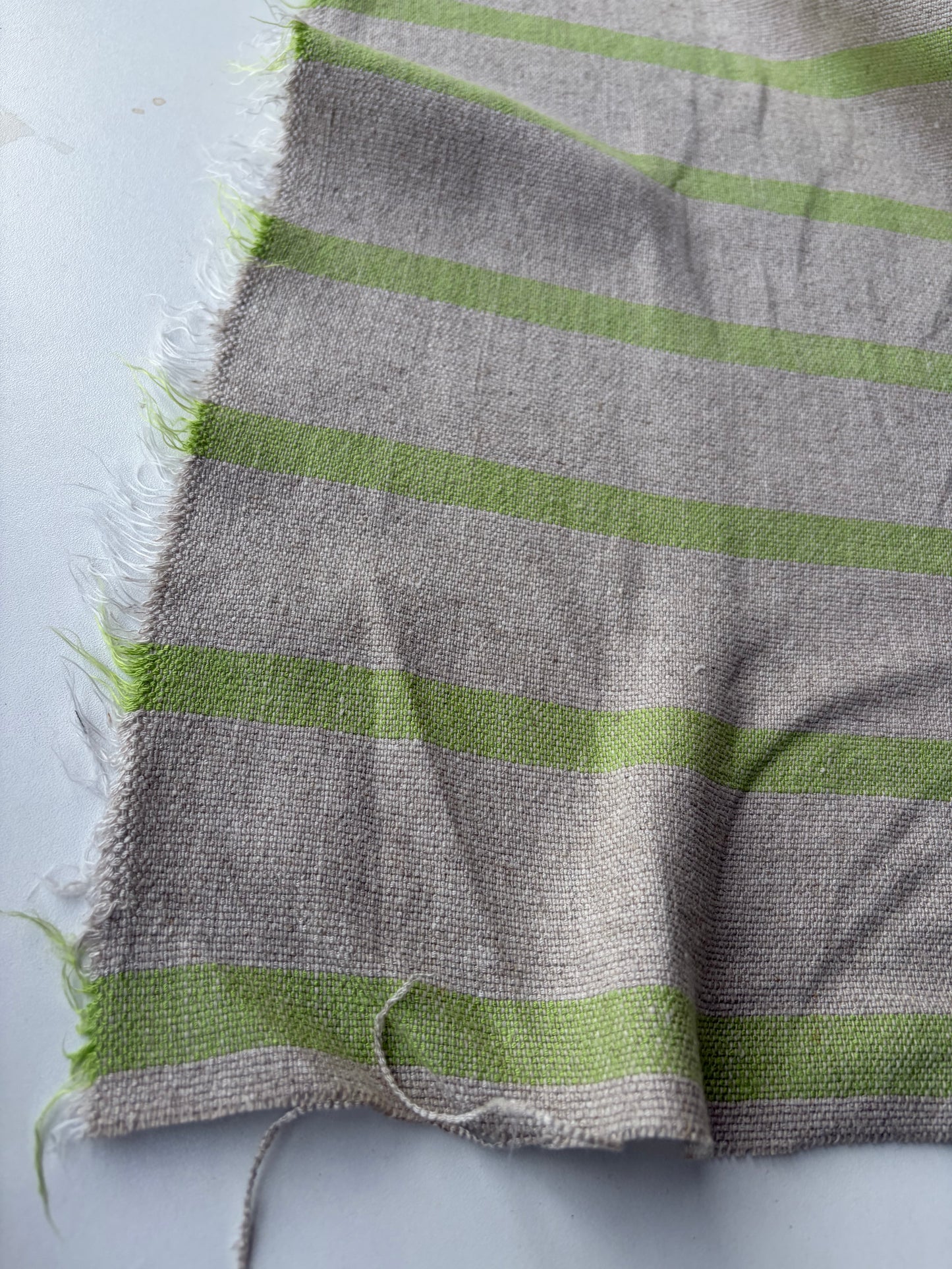 AMBRE 009 heavy cotton linen stripes
