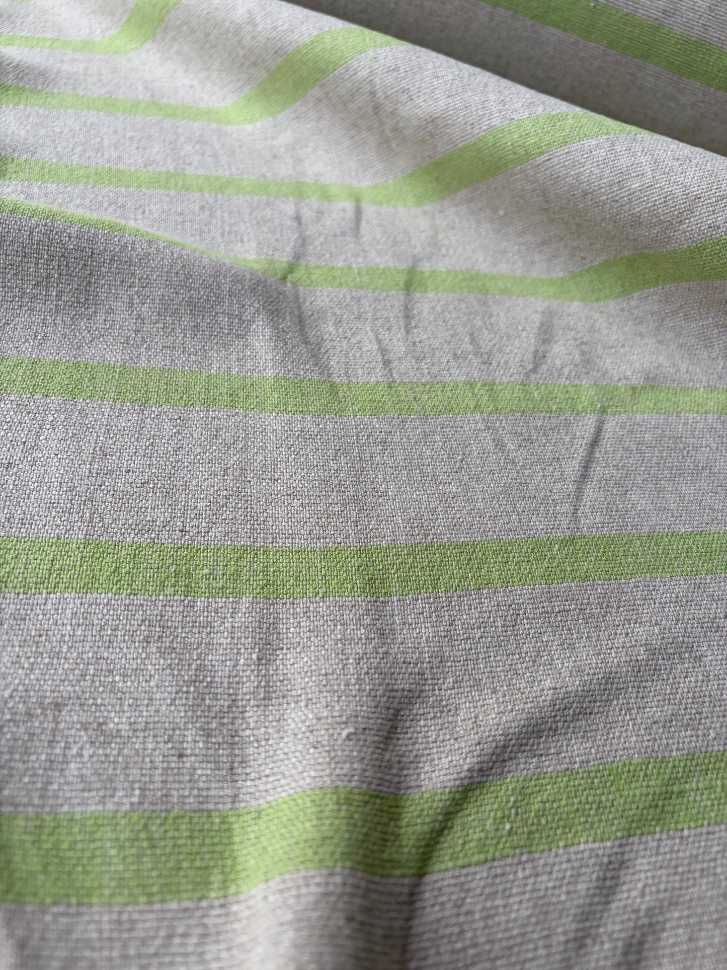 AMBRE 009 heavy cotton linen stripes