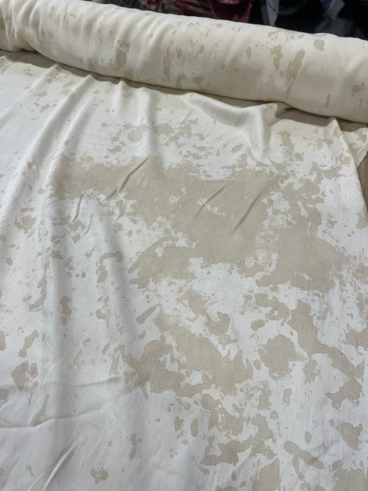 TERRY 021 viscose satin with real tie-dye design