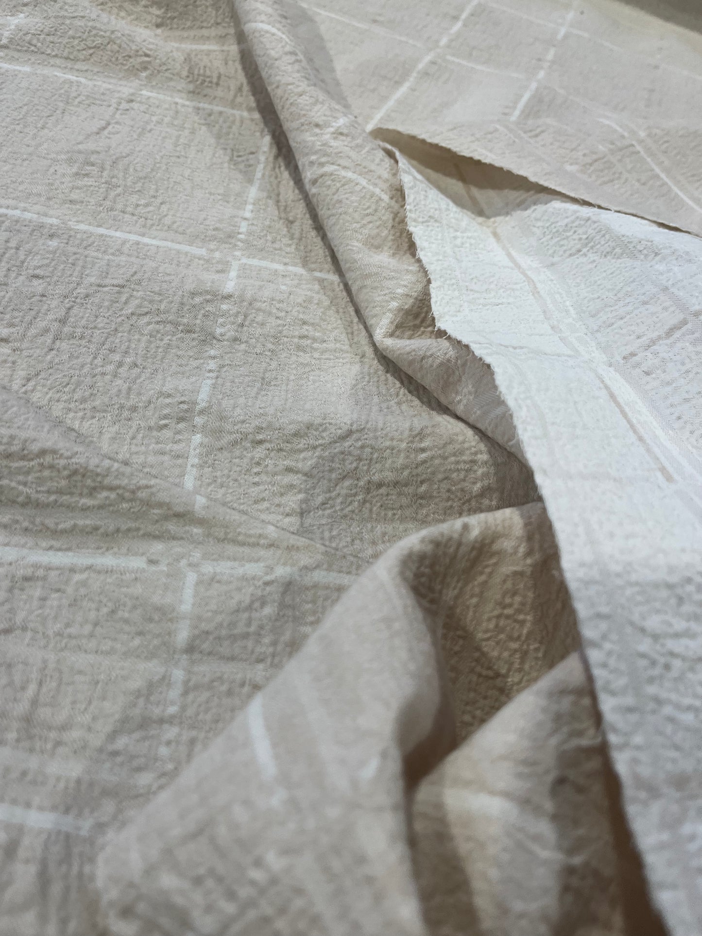 TERRY 022 heavy linen/cotton double face check