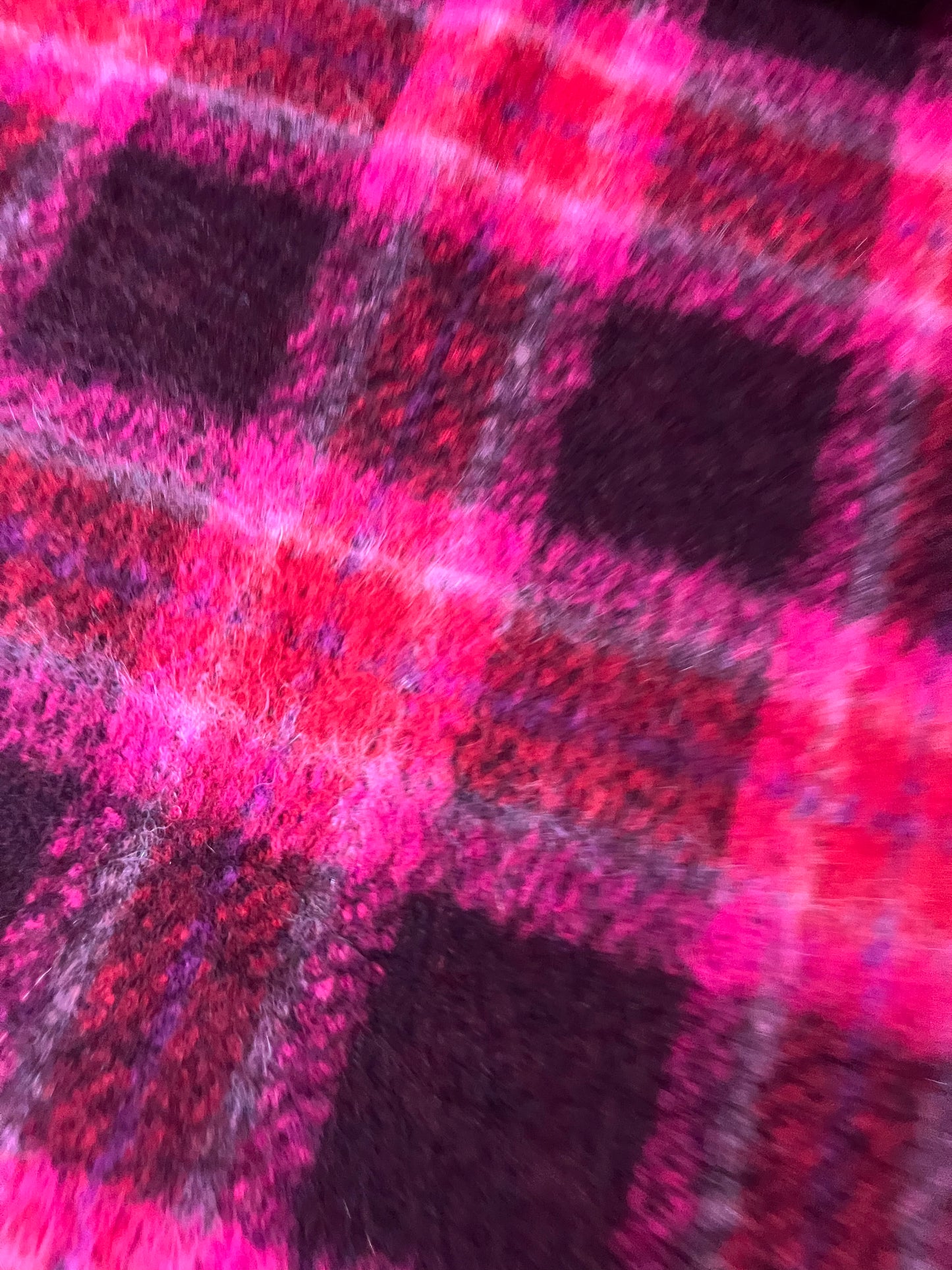 CLEO 015 heavy wool check red/pink