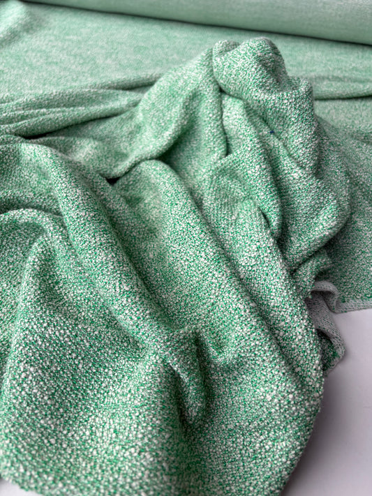 AMBRE 013  cotton jersey bouclette green