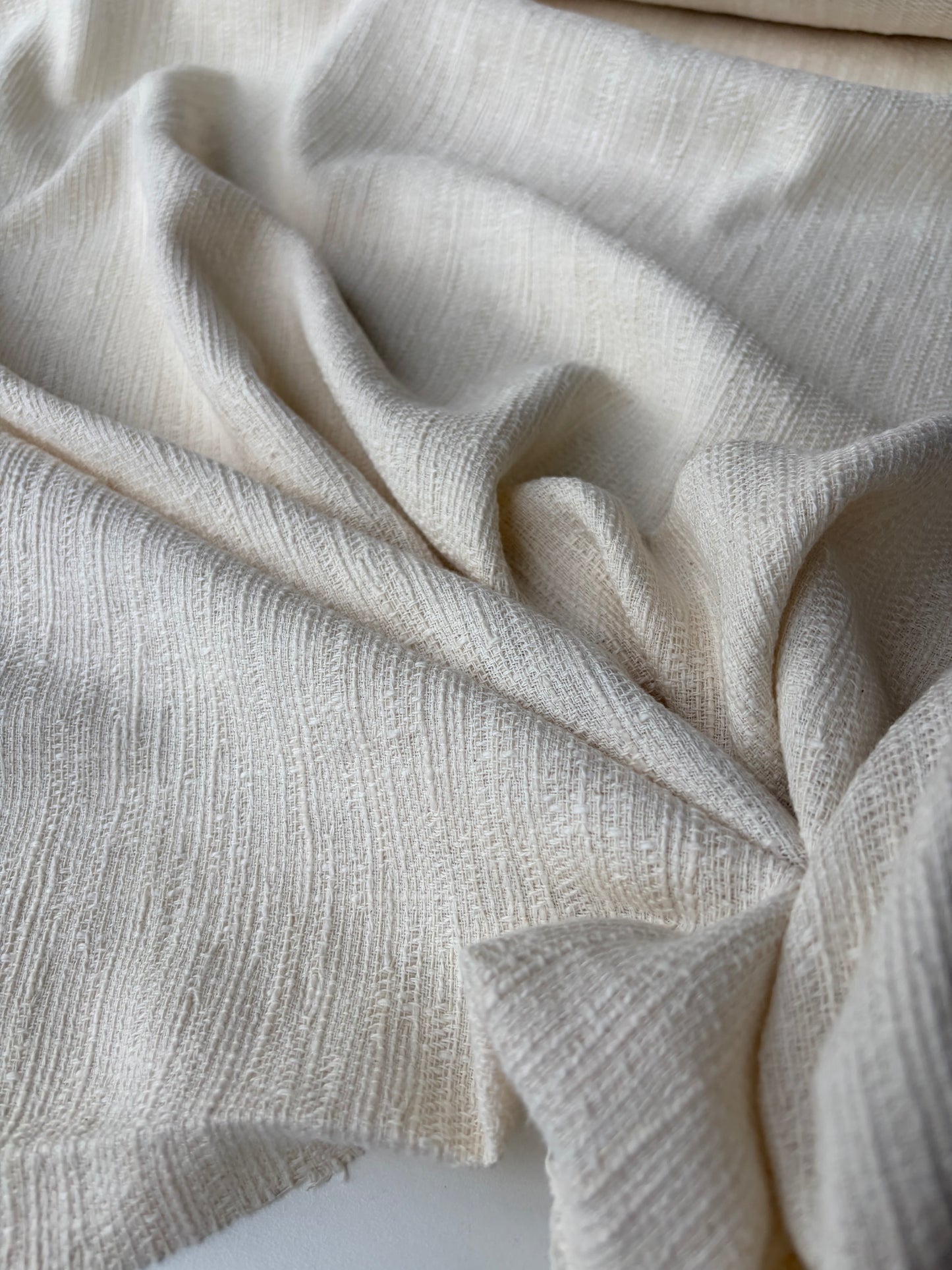 AMBRE 014 cotton tweed ecru