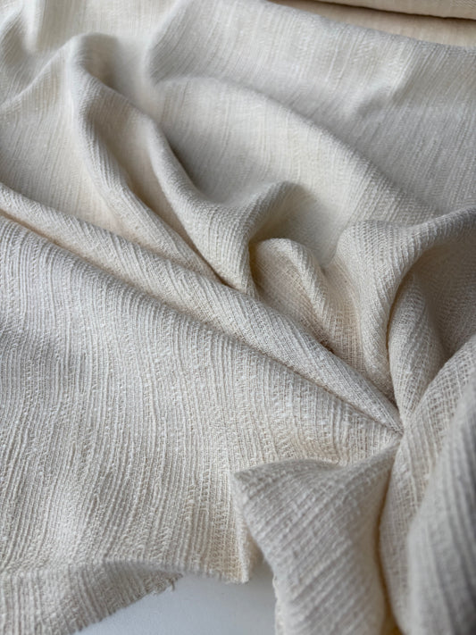 AMBRE 014 cotton tweed ecru