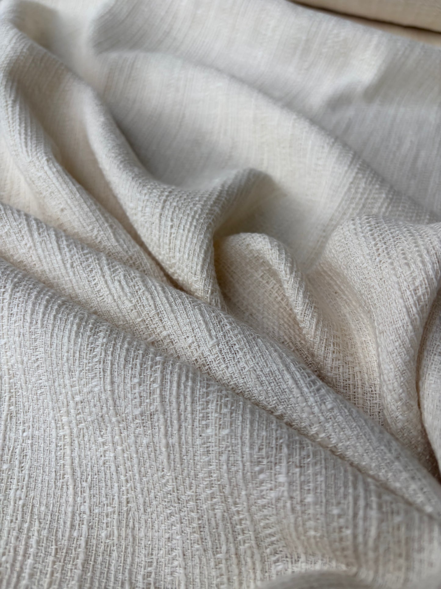 AMBRE 014 cotton tweed ecru
