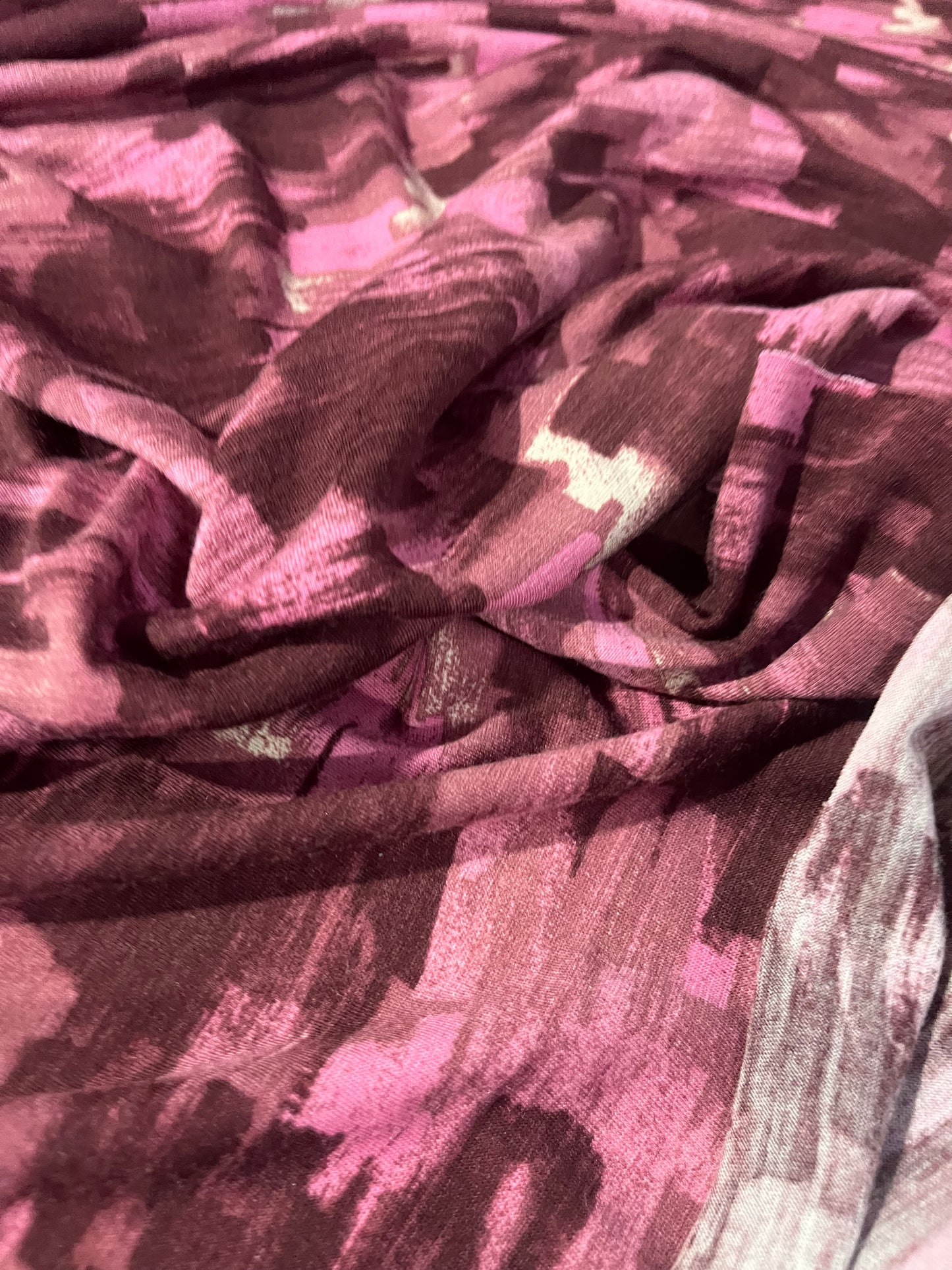 CLEO 016 jersey viscose elasthane pink/burgundy print