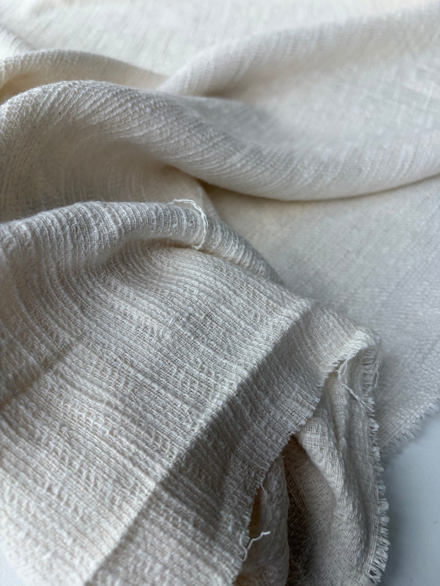 AMBRE 014 cotton tweed ecru