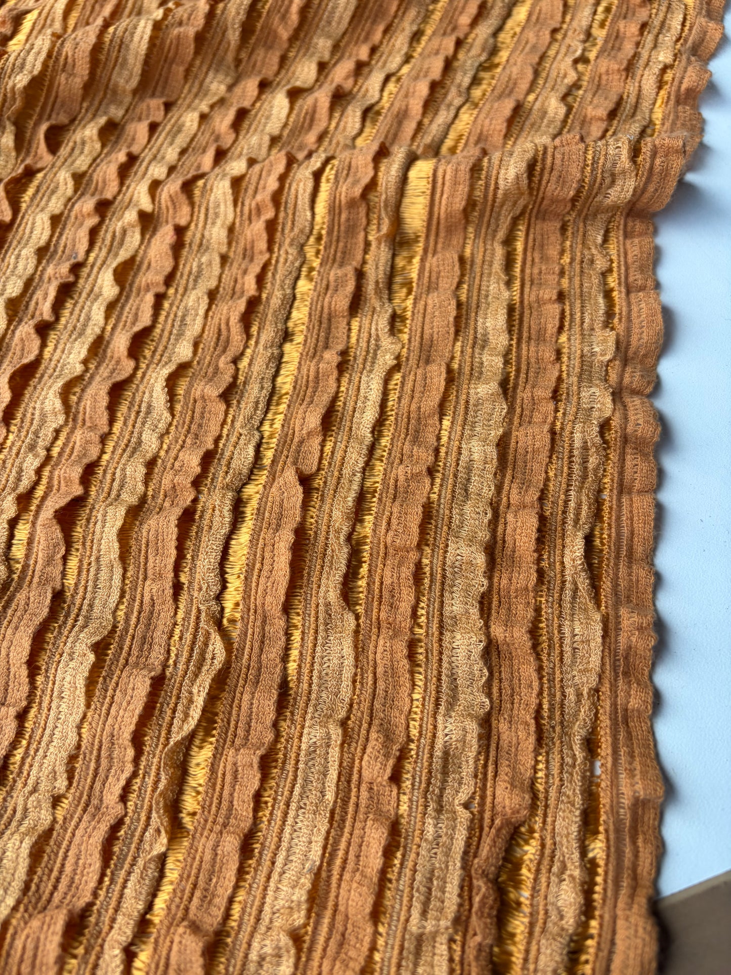 AMBRE 016 crochet with slub stripes