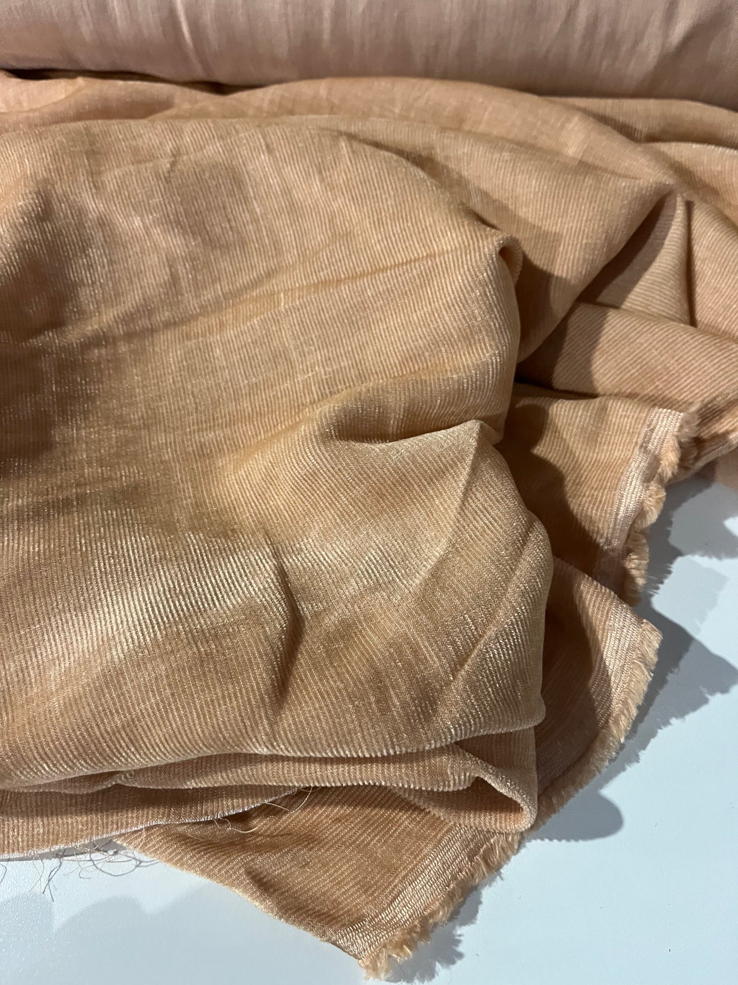 CLEO 023 shiny cotton babycord soft peach