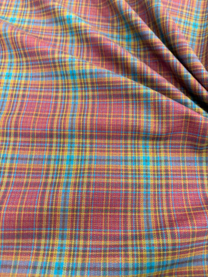 PIPO 004 stretch check curry/petrol